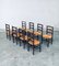 French Provincial Design Rush Dining Chairs, 1940s, Set of 8 31