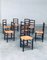 Chaises de Salle à Manger Provincial Design Rush, France, 1940s, Set de 8 21