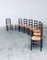 French Provincial Design Rush Dining Chairs, 1940s, Set of 8 29