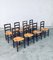 French Provincial Design Rush Dining Chairs, 1940s, Set of 8 34