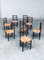French Provincial Design Rush Dining Chairs, 1940s, Set of 8 20
