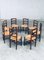 Chaises de Salle à Manger Provincial Design Rush, France, 1940s, Set de 8 24