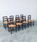 Chaises de Salle à Manger Provincial Design Rush, France, 1940s, Set de 8 1