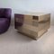 Large Vintage Gold Cube Coffee Table, 1980s, Image 8