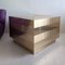Large Vintage Gold Cube Coffee Table, 1980s, Image 12