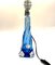 Clear and Blue Glass Table Lamp from Val Saint-Lambert 2