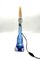 Clear and Blue Glass Table Lamp from Val Saint-Lambert 1