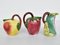 Italian Dolce Vita Ceramic Fruit Pitchers from Laveno, Italy, 1960s, Set of 3 2