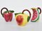Italian Dolce Vita Ceramic Fruit Pitchers from Laveno, Italy, 1960s, Set of 3 4