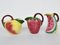 Italian Dolce Vita Ceramic Fruit Pitchers from Laveno, Italy, 1960s, Set of 3 3