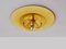 Wall Lamps in Ochre Glass by Pierre Cardin for Venini, Italy, 1970s, Image 4