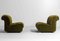 Italian Modular Sofa in Lush Green Velvet with Minimalist Frame, 1970s, Set of 5 5