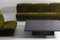 Italian Modular Sofa in Lush Green Velvet with Minimalist Frame, 1970s, Set of 5 16