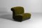 Italian Modular Sofa in Lush Green Velvet with Minimalist Frame, 1970s, Set of 5 9