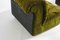 Italian Modular Sofa in Lush Green Velvet with Minimalist Frame, 1970s, Set of 5 6