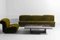 Italian Modular Sofa in Lush Green Velvet with Minimalist Frame, 1970s, Set of 5 4