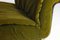 Italian Modular Sofa in Lush Green Velvet with Minimalist Frame, 1970s, Set of 5 11