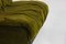Italian Modular Sofa in Lush Green Velvet with Minimalist Frame, 1970s, Set of 5 10