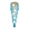 Italian Blue Murano Glass Cascade Chandelier, Image 1