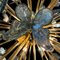 Lampe Sputnik Papillons de Murano Bleue 6