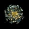 Lampe Sputnik Papillons de Murano Bleue 4