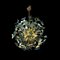 Lampe Sputnik Papillons de Murano Bleue 2