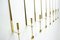 Swedish Brass Candle Sconces by Pierre Forssell for Skultuna, 1970s, Set of 10 8