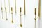 Swedish Brass Candle Sconces by Pierre Forssell for Skultuna, 1970s, Set of 10 6