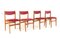 Sedie da pranzo modello 89 attribuite a Niels Bach, anni '70, set di 4, Immagine 8