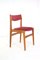 Sedie da pranzo modello 89 attribuite a Niels Bach, anni '70, set di 4, Immagine 12