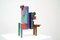Pierre Caille, Escultura policromada escolar belga, años 80, madera pintada, Imagen 1