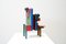 Pierre Caille, Escultura policromada escolar belga, años 80, madera pintada, Imagen 3