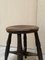 Set of Early Rustic Elm Wood Stools, 1920s 5