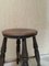 Set of Early Rustic Elm Wood Stools, 1920s 8