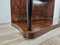 Art Deco Dressing Table in Briarwood with Mirror and Pink Glass Top, 1930s 22