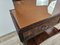 Art Deco Dressing Table in Briarwood with Mirror and Pink Glass Top, 1930s 11