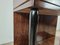 Art Deco Dressing Table in Briarwood with Mirror and Pink Glass Top, 1930s 21