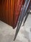 Bookcase Bar Cabinet with Folding Table in Mahogany and Brass, 1950s 26