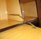 Bookcase Bar Cabinet with Folding Table in Mahogany and Brass, 1950s 17