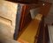 Bookcase Bar Cabinet with Folding Table in Mahogany and Brass, 1950s 10