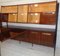 Bookcase Bar Cabinet with Folding Table in Mahogany and Brass, 1950s 22