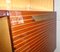 Bookcase Bar Cabinet with Folding Table in Mahogany and Brass, 1950s 7