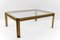 Large Model T09 Coffee Table in Brass and Glass by Peter Ghyczy, 1970s 5