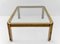 Large Model T09 Coffee Table in Brass and Glass by Peter Ghyczy, 1970s 7