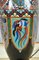 Große Meiji Era Tischlampen in Schwarzer Cloisonne Emaille Vase, Japan, 2er Set 8