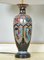 Große Meiji Era Tischlampen in Schwarzer Cloisonne Emaille Vase, Japan, 2er Set 6