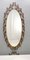 Entryway Mirror and Brass and Glass Console with Floral Frame attributed to Pierluigi Colli, 1960s 7