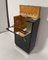 Mobile bar Art Déco girevole laccato nero, acero e metallo cromato, Francia, anni '30, Immagine 11