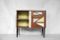 Norwegian Teak Cabinet with Hand-Painted Pattern, 1960s 7