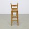 Vintage Barstools in Massive Oak and Rattan, 1970s Set of 4 5